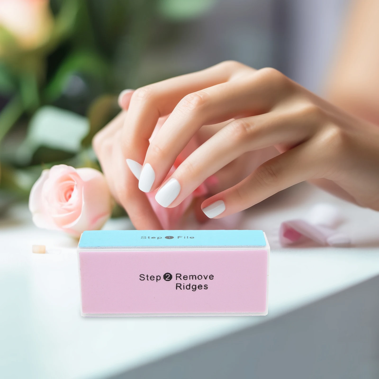 

3pcs Nail Buffer Block Filing Polisher Sanding Rasp Manicure Tool Home Salon Thick Nails Shaping Trimming Nail Art