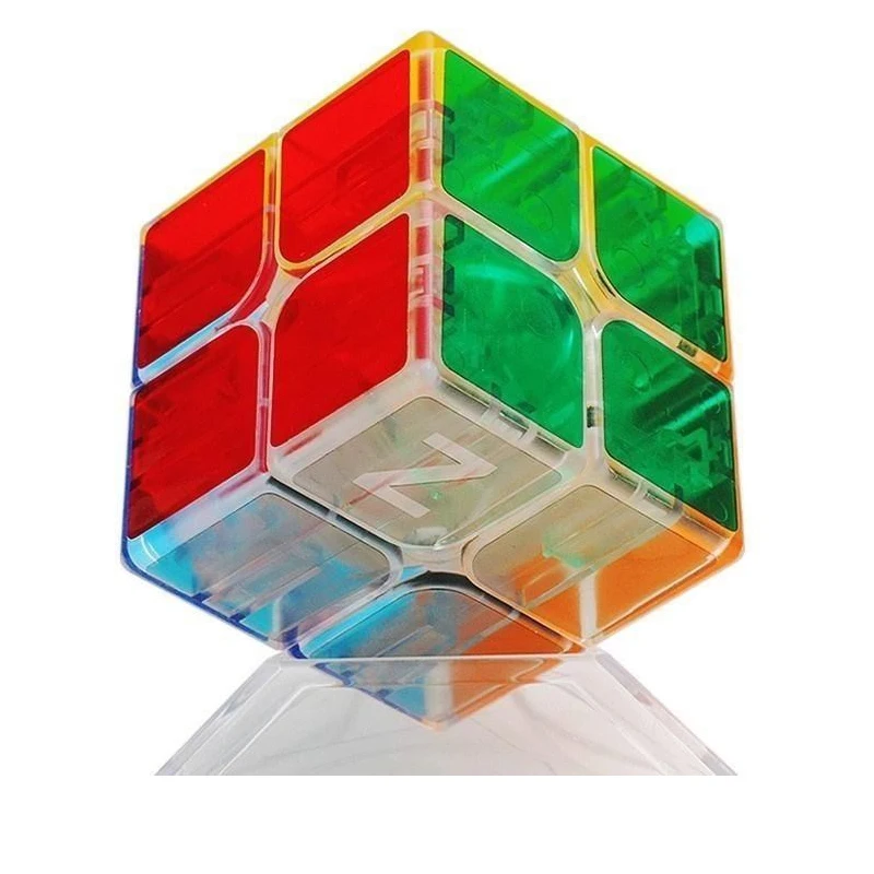 2x2 3x3 Transparent Smooth Magic Cube Speed Professional Adult Antistress Mini Puzzle Educational Game Boy Educ Toy