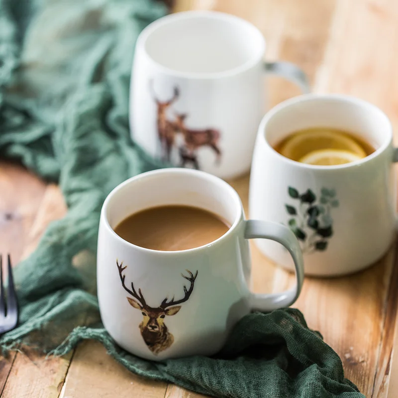 Nordic design moderno copos de café cerâmica criativa alta qualidade xícara de café kawaii caneca de leite casais café da manhã tasse caneca bonito copo