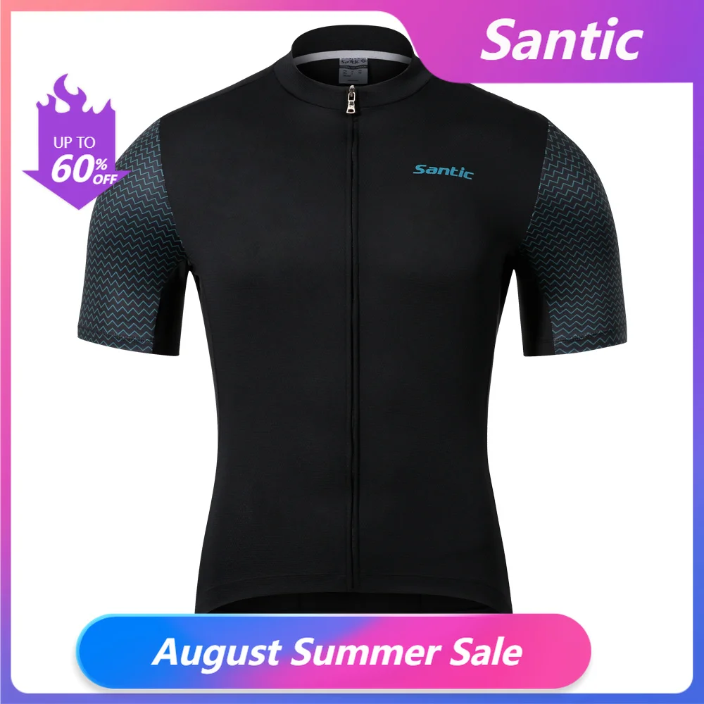 Santic Camiseta Ciclismo Masculina Manga Curta MTB