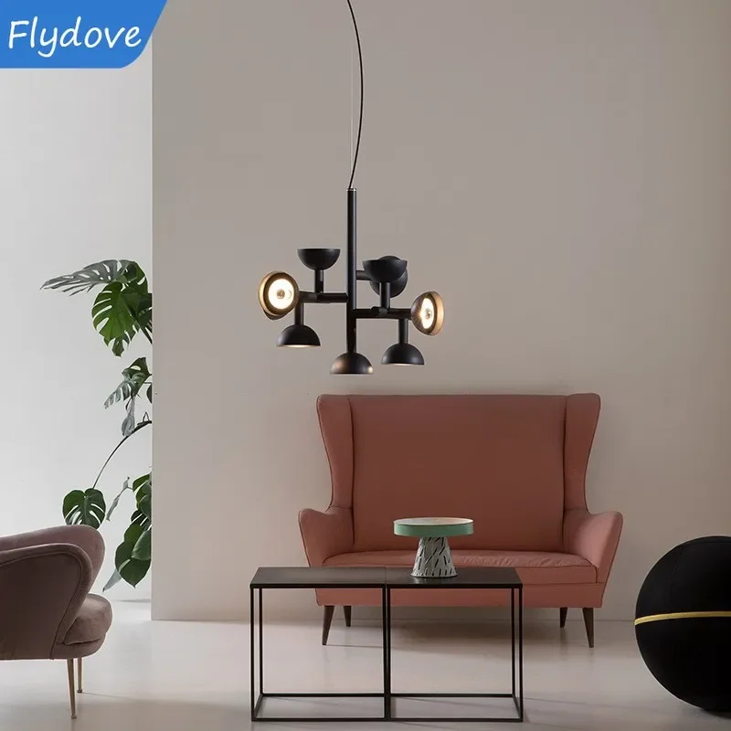 

Danish Designer Postmodern Simple Chandelier Creative Light Dining Room Hanglamp Hall Parlor Office Shop Lighting Fixtures