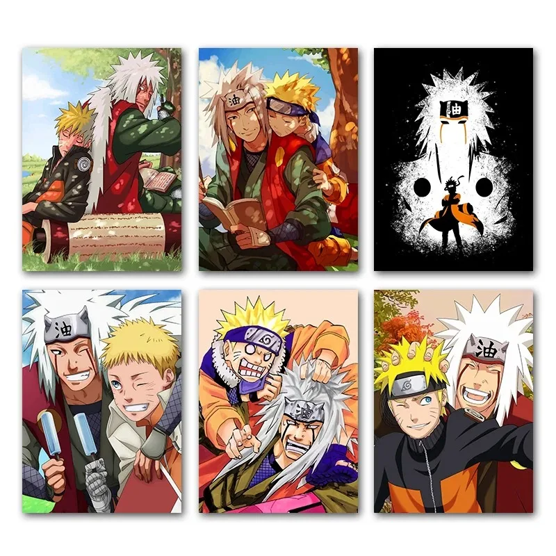 

Japan Anime Naruto Jiraiya Poster Canvas Painting Wall Art Home Decoration Picture Prints Modular Modern Living Room Frameless