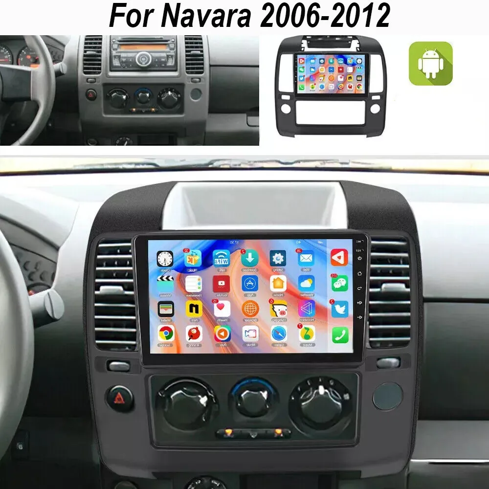 9-дюймовый 2 + 32G Android 13 автомобильный плеер стерео подходит для Carplay Radio GPS NAVI DSP автомобильный аксессуар для NISSAN NAVARA 2006-2012