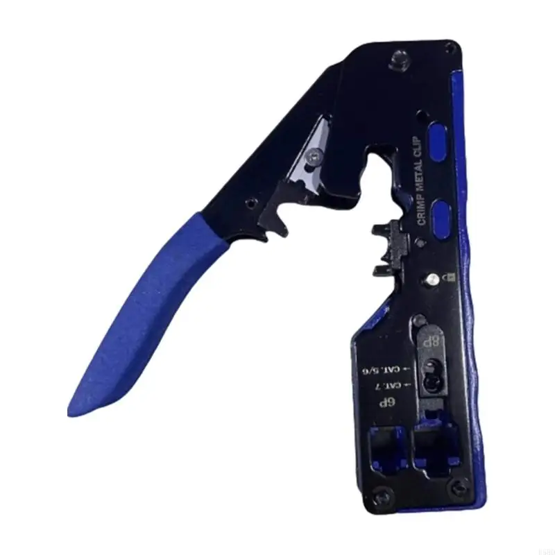 RJ45 Crimping Tool Ethernet Cable Crimp Tool Crimper Pass Through Connectors