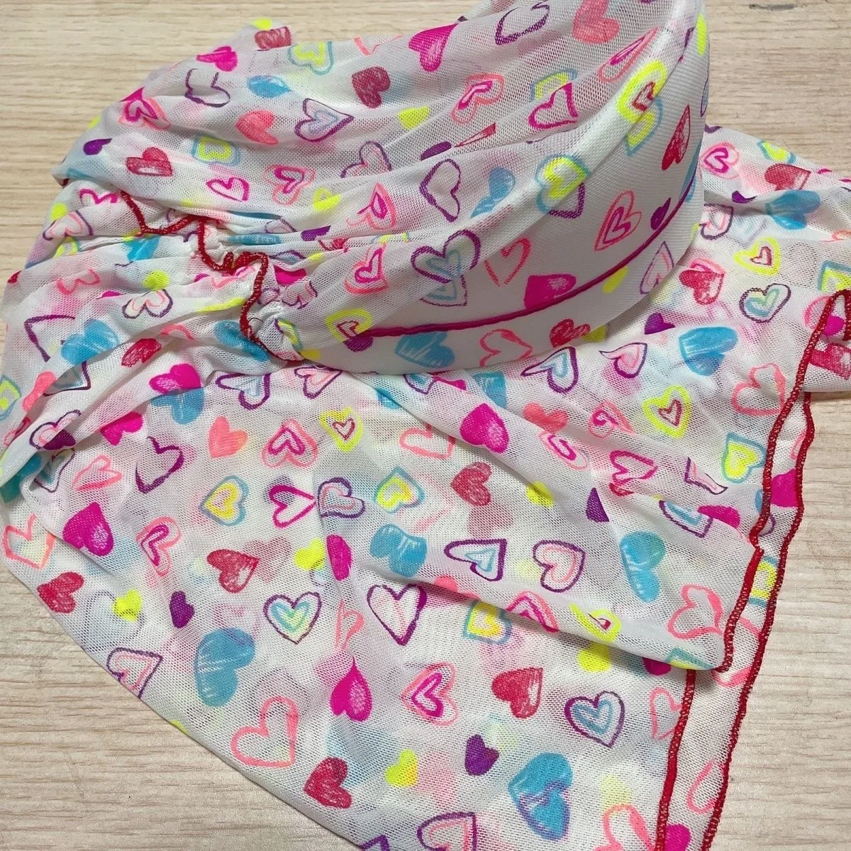 

Muslim Mini Kids Hat Baby Girls Sweet Hijabs Size: 0T-4T