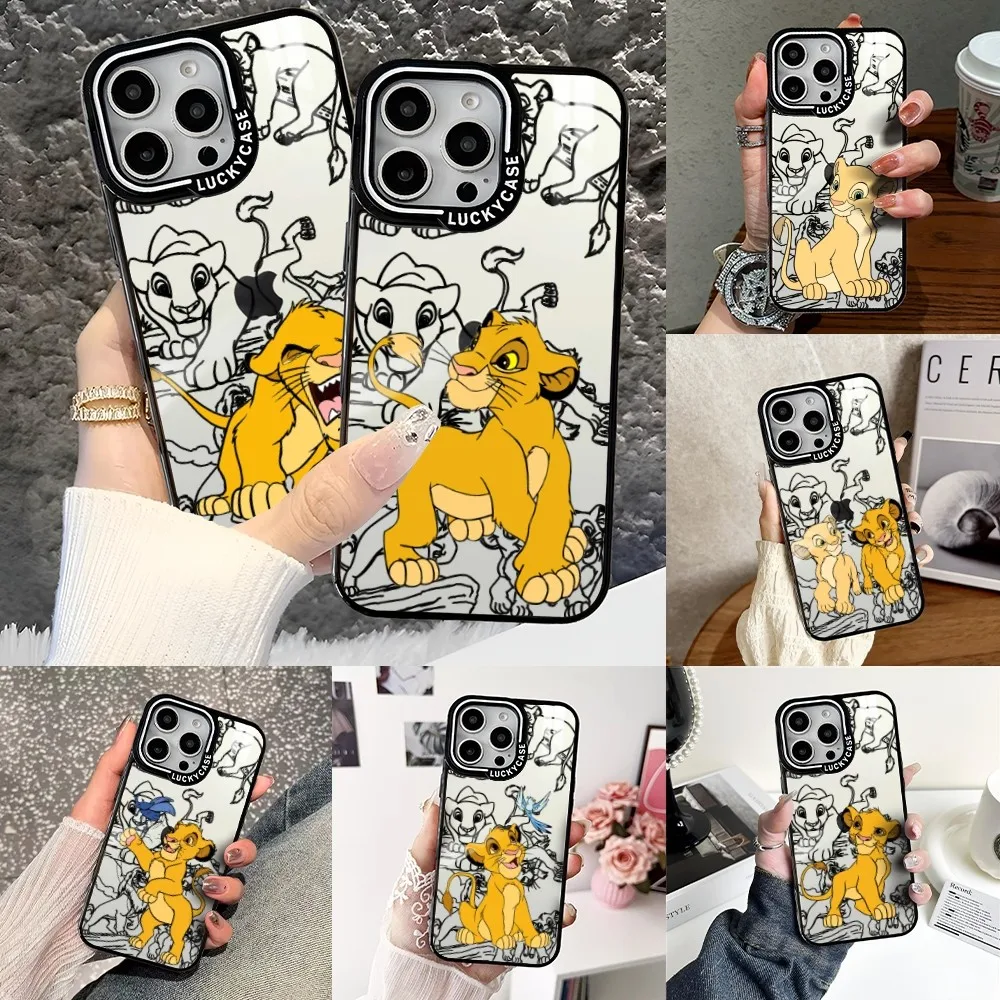 

Lion King Nala Phone Case For iPhone 16 15 14 13 Pro Max Transparency Shockproof Hard Funda