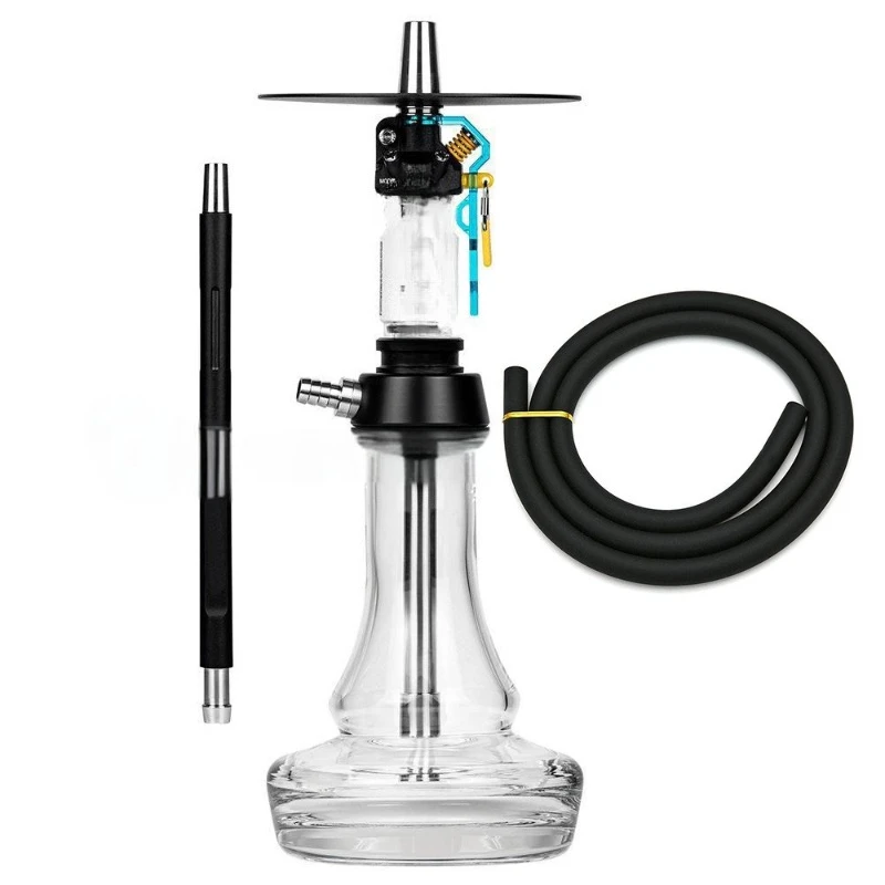 

Flash hookah gift box set single tube stainless steel with glass bottle