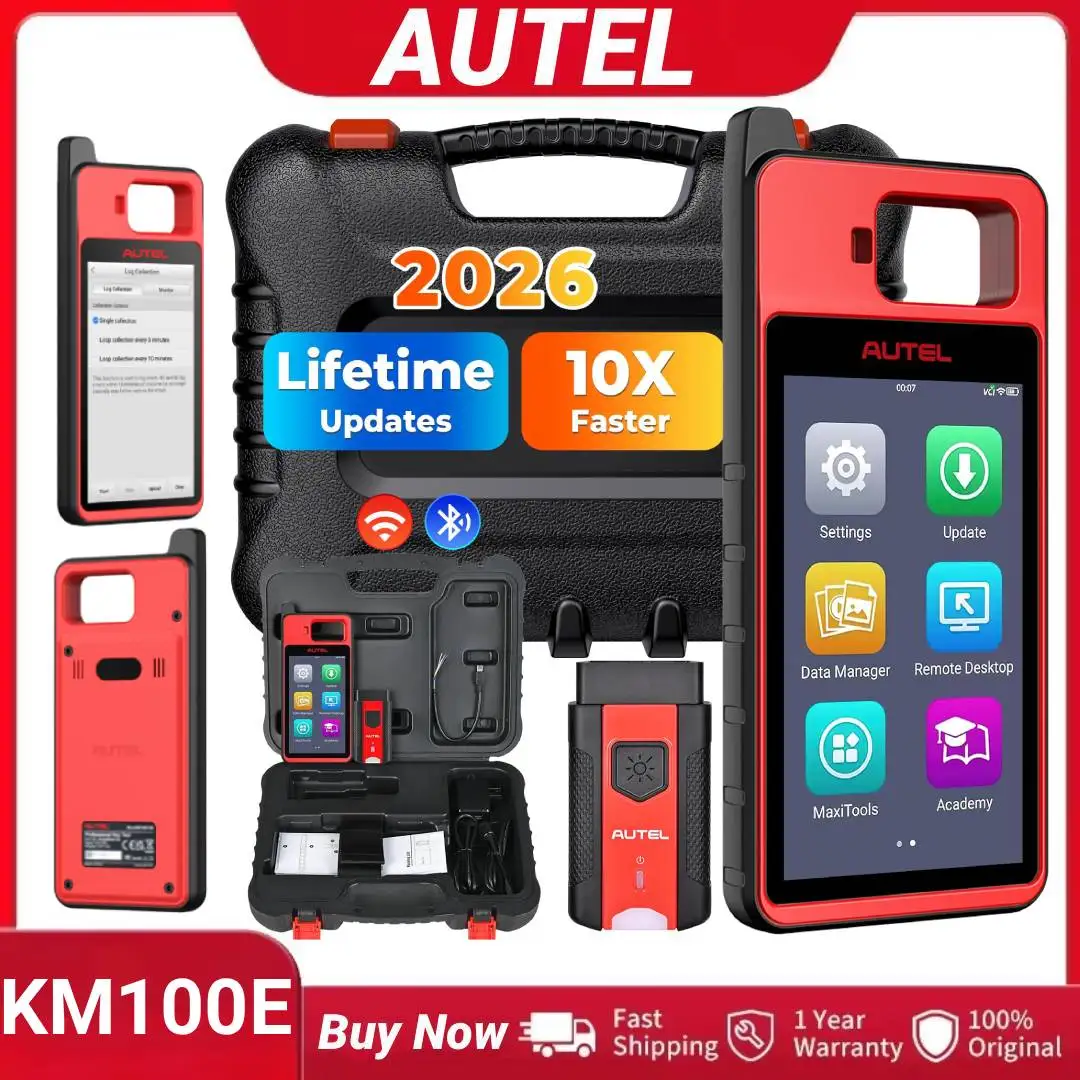 

Диагностический сканер Autel KM100 KM100X KM100E для автомобилей, бесплатные обновления на всю жизнь, беспроводной OBD-сканер, автоматическое определение VIN и сканирование VIN/лицензии