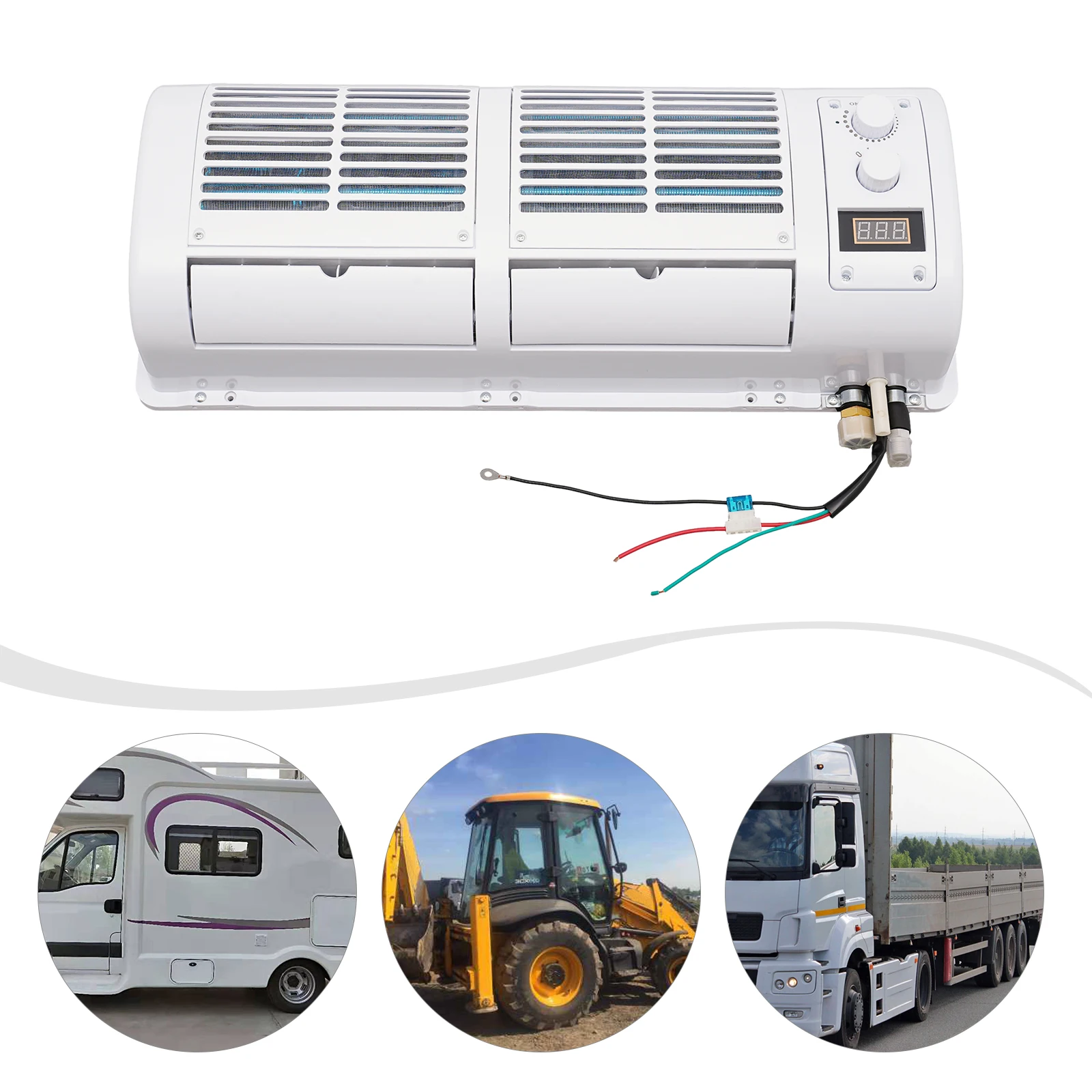 LCD Wall-Mounted Car Air Conditioner 12v 200w  External Unit Suitable for Trucks Single Cold Type Manual Three-Speed Adjustment