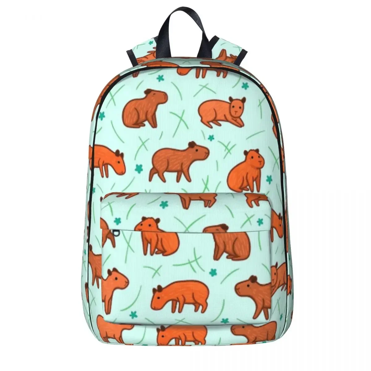 Capybara Pattern Backpacks Large Capacity Student Book bag Shoulder Bag Laptop Rucksack Casual Rucksack Children School Bag