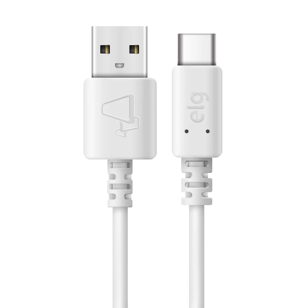 Reversible Type-C Cable Fast Recharge 1m White-ELG