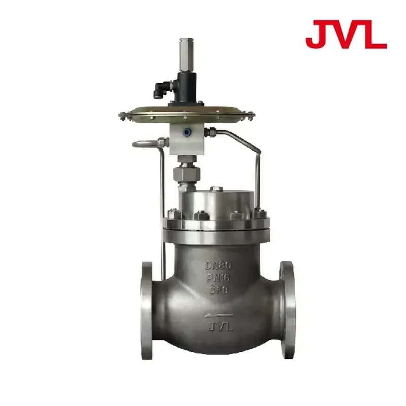 High Pressure Steam Control Valve Self Operated Gas Regulator Industrial Flow Control Device Durable Metal Body For Pipeline