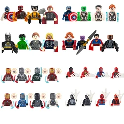 Marvel compatible Lego Avengers Spider Iron Man Superhero Ant Man Assembly Man Block Toy