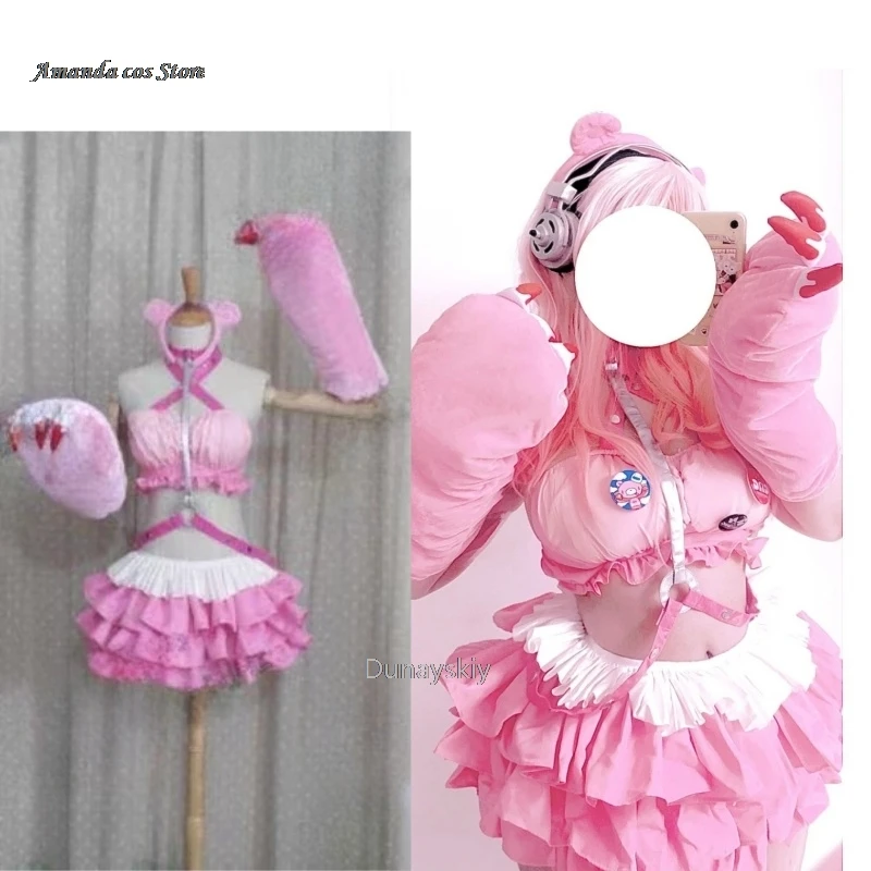 SUPER SONICO GRG Racing Queen Genus Gloomy Bear Cosplay Costume with socks