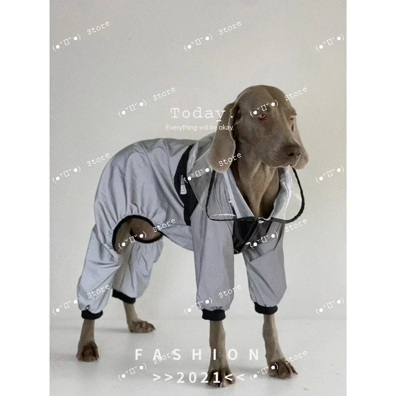 

Large Dog Clothes Hand-made Full-wrapped Pet Raincoat Golden Retriever Labrador Clothes Dogs Accessories Ropa De Perro