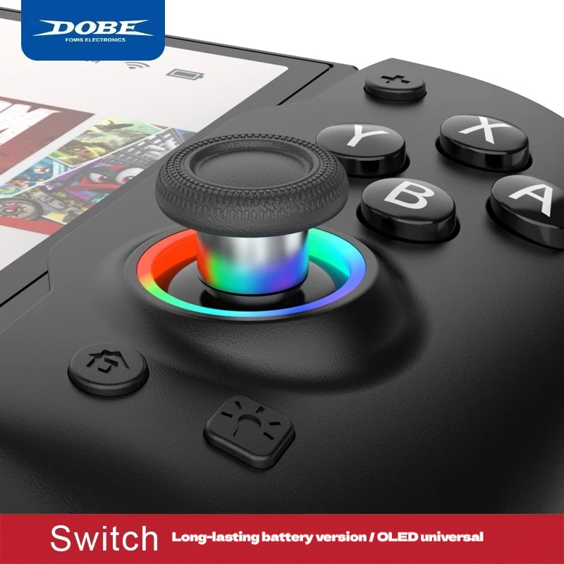 DOBE Switch V7 وحدة تحكم ألعاب مدمجة للمستمر/إصدار OLED ثلاثية الأبعاد لقاعة الزناد الخطي Turbo Joycon Gamepad