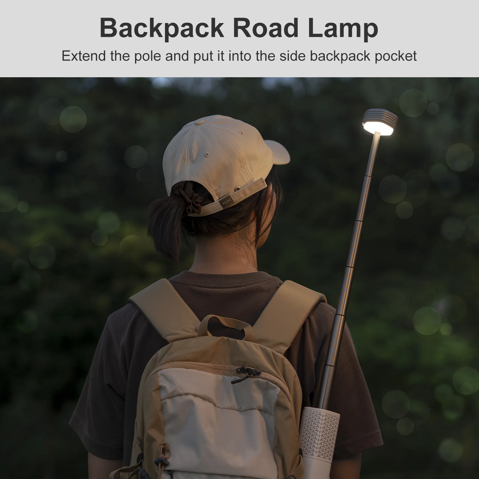 Camping Light Telescopic and Collapsible Night Light Mobile Lighting 10000mAh Battery Built-in Magnetic Road Light  Flash Light