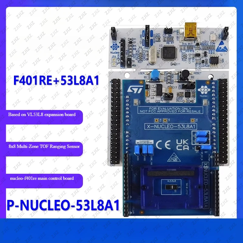 

Плата расширения P-NUCLEO-53L8A1 8x8 Multi-Zone ToF SATEL-VL53L8 для STM32F401RE