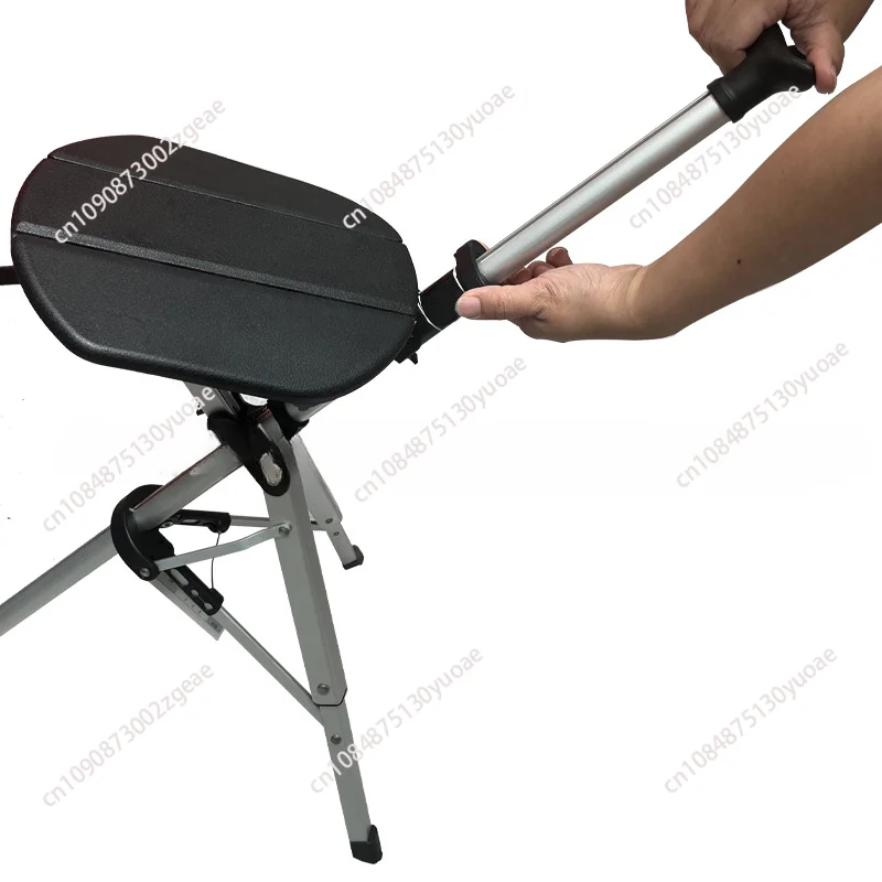 Portable Walking Chair Type Crutches,Aluminum Alloy Chair, Outdoor Climbing Rest Crutches, Home