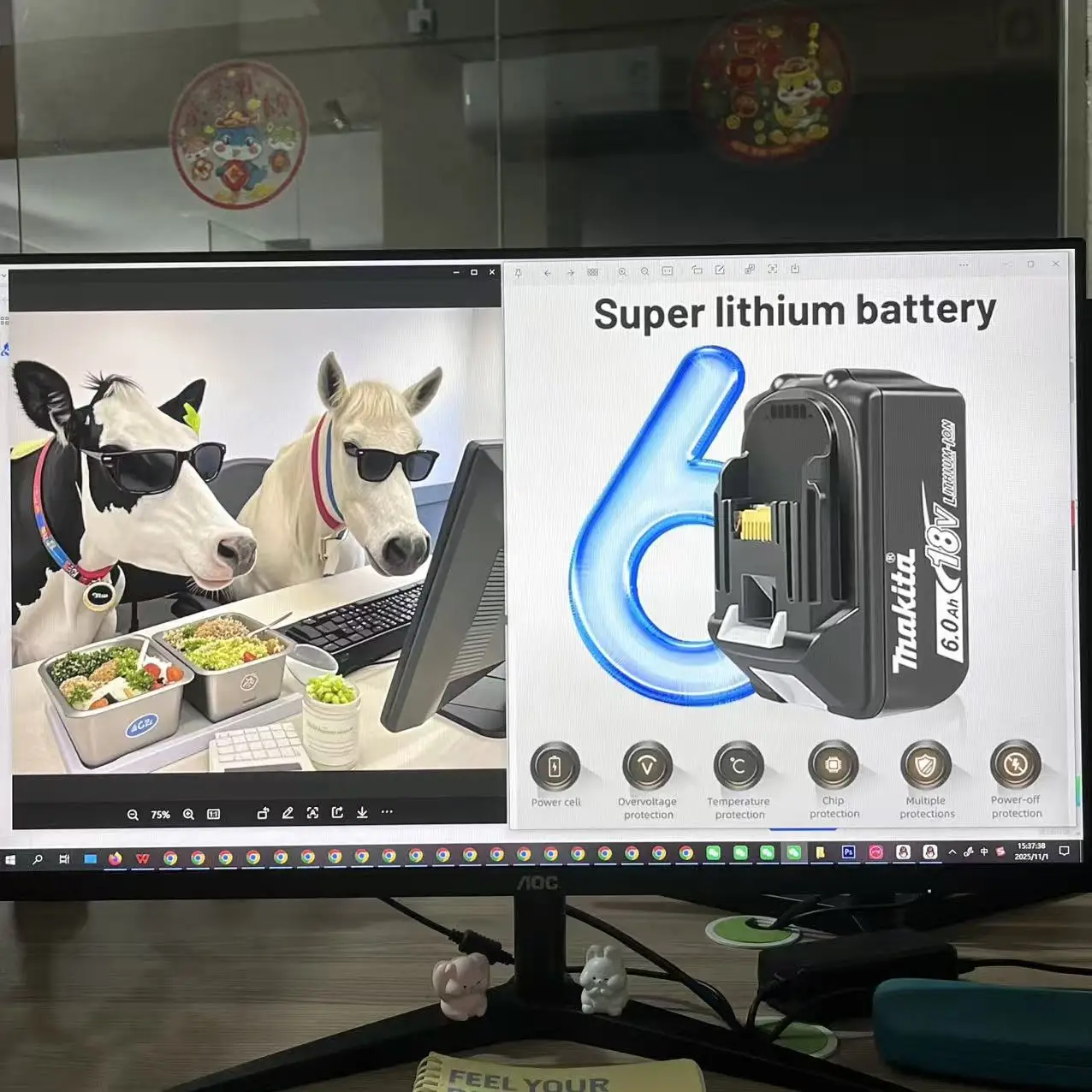 

6.0Ah Original Makita 6000mAh 18V Makita Battery BL1830B BL1850B BL1850 BL1840 BL1860 BL1815 Replacement Lithium Battery