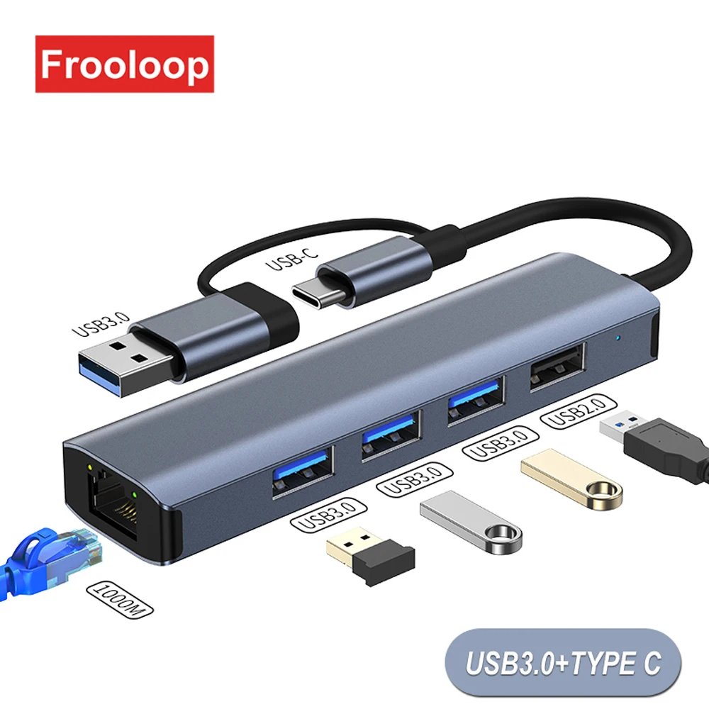 Usb cハブドッキングステーション1000 100mbpsイーサネットインターネットハブusb 3.0タイプcにRJ45 lanネットワークmacbook ipadのノートpc