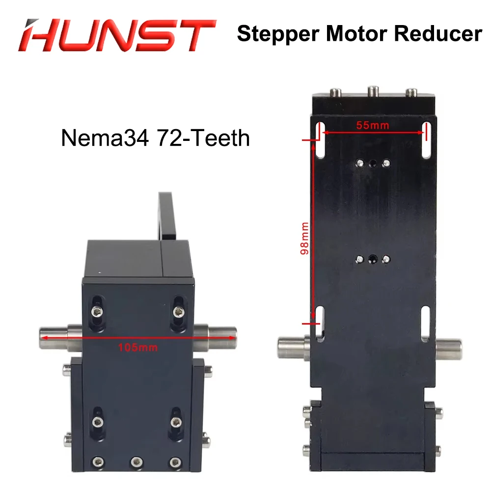 HUNST Stepper Motor Reducer Nema34 72-Teeth/Nema23 38-Teeth for CO2 Laser Cutting and Engraving Machine.