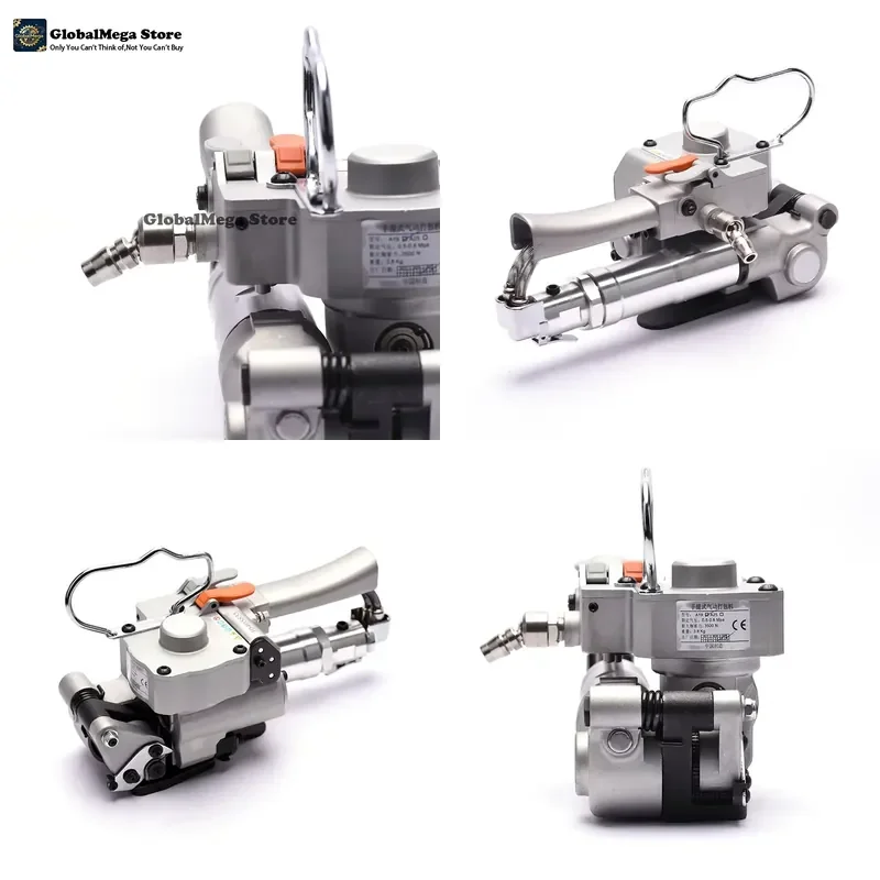 ZHUOYU A19 Hand-held Pneumatic Plastic Steel Strip Strapping Tool Frictional Hot Melt Free Buckle 3500N