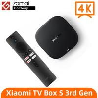 Global Version Xiaomi Mi TV Box S 3rd Gen Google TV 4K Ultra HD Bluetooth 5.2 Dolby Atmos Smart Media Player 2GB RAM 32GB ROM