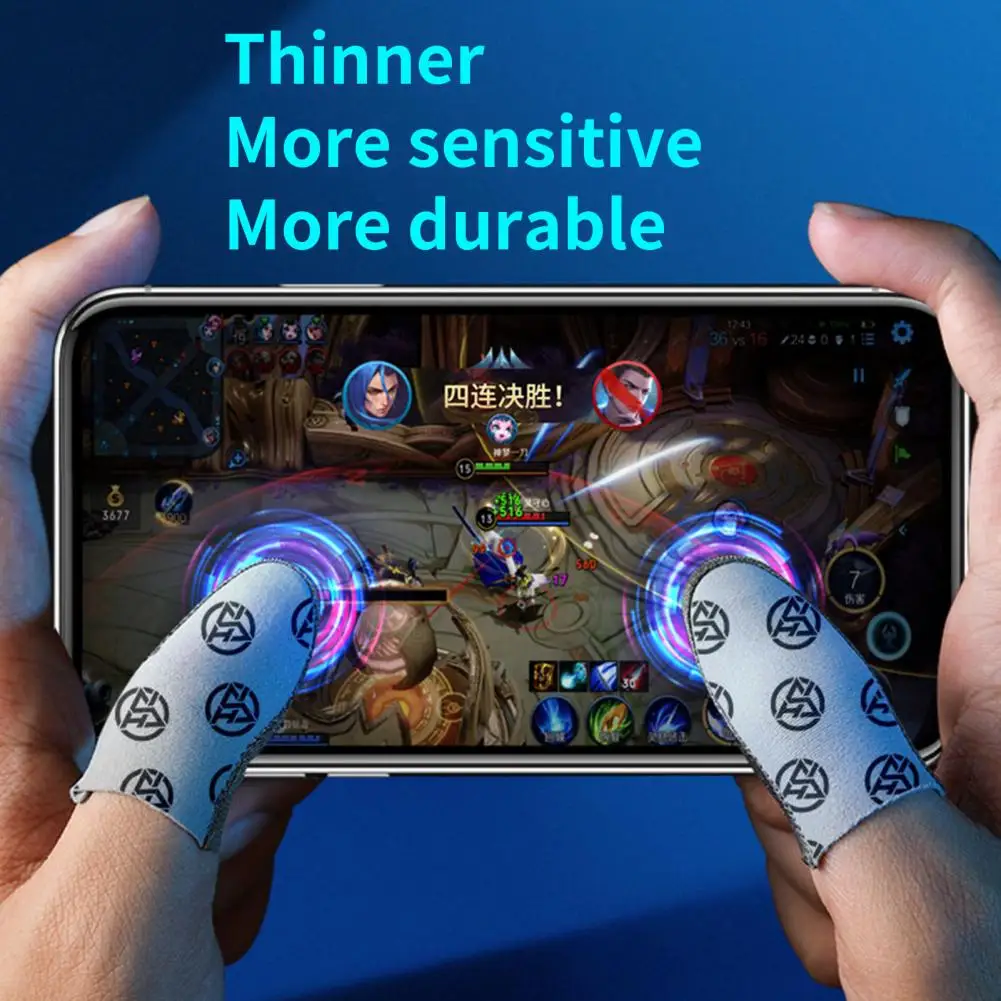 Selongsong Jari Ringkas Selongsong Jari Gaming Anti Penumpahan Sensitivitas Tinggi Sangat Tipis untuk Pemain Game