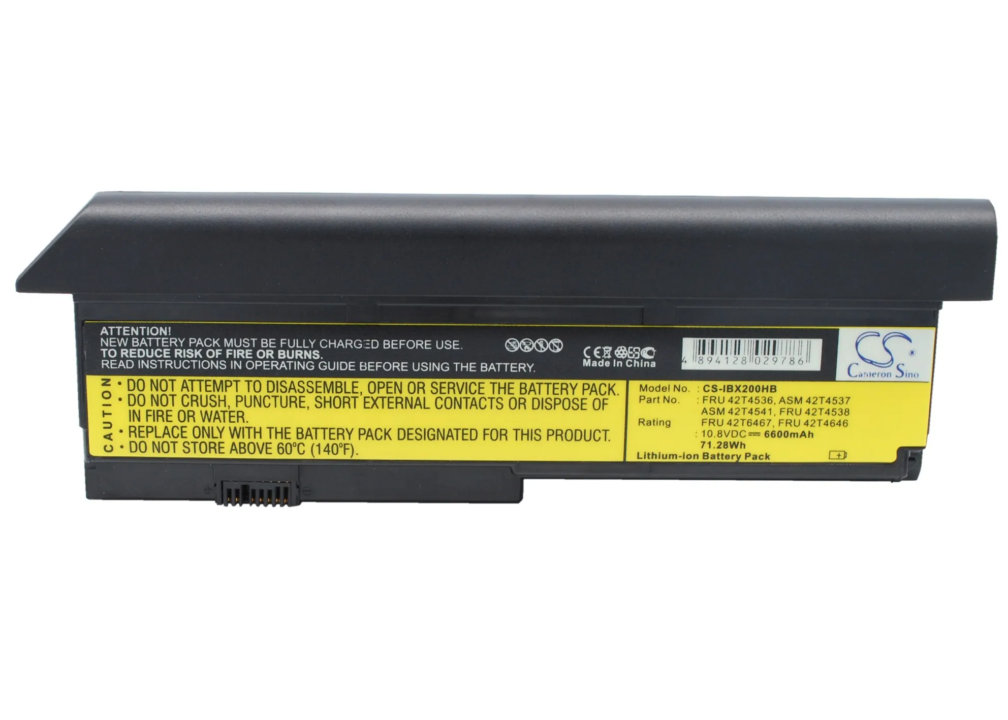 Li-ion Notebook Laptop Battery for Lenovo IBM,ThinkPad X200s 7465 ThinkPad Elite X200s,42T4534 43R9253 FUR 42T4649 ASM 42T4537