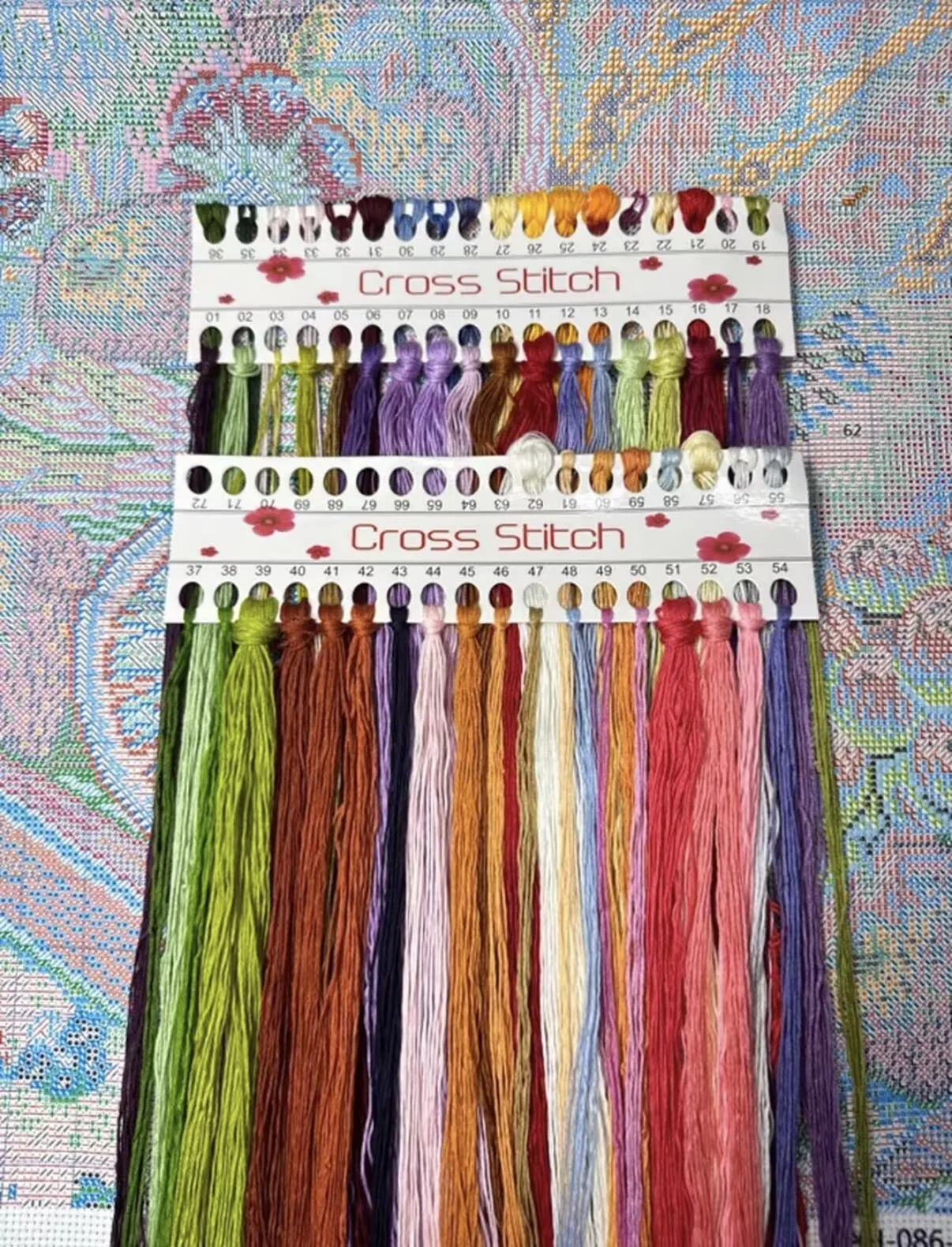 9ct 65x80cm Fruits Embroidery DIY  Printed Kit Cross Stitch Needlework Set Home Decor Crafts With Needles 2 Styles