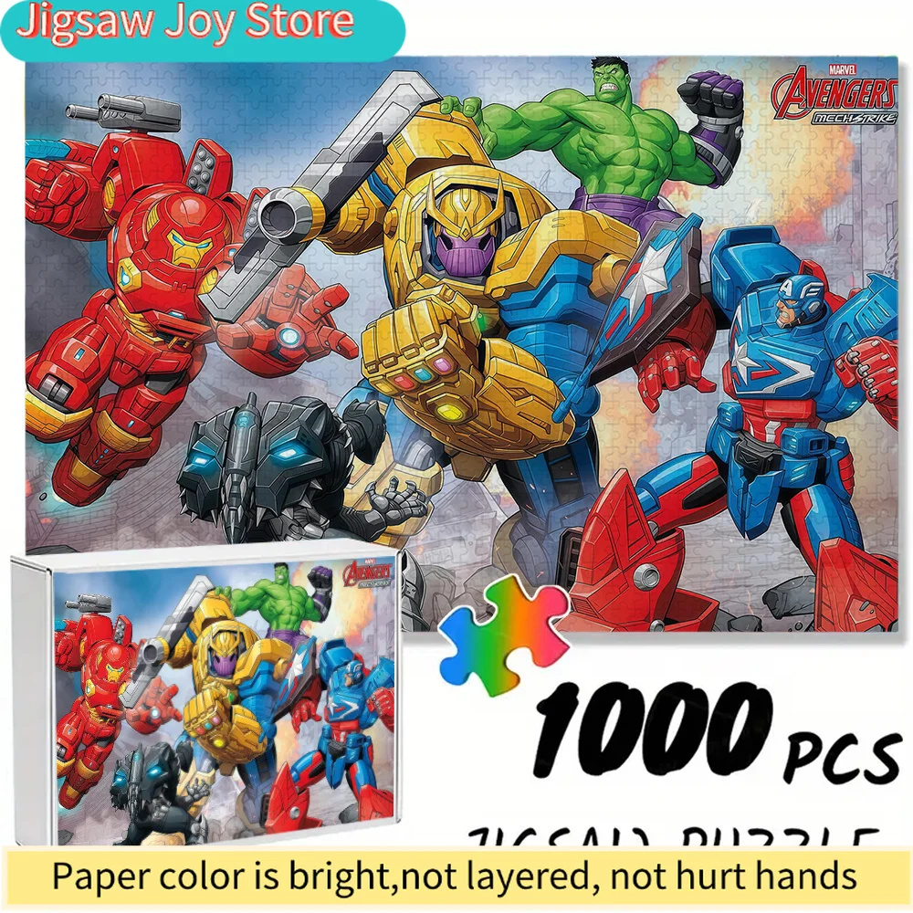 

of Marvel-Themed Seamless Puzzles Z11.1-51, Featuring Battle Scenes of Superheroes Like Iron Man, Thanos, And Captain America