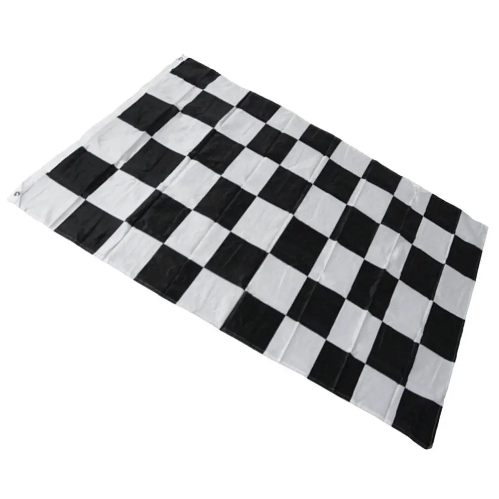 

Mini Checkered Flag for Race Car Parties Portable Handheld Flag with Plastic Pole Perfect for Costumes Sport Events and