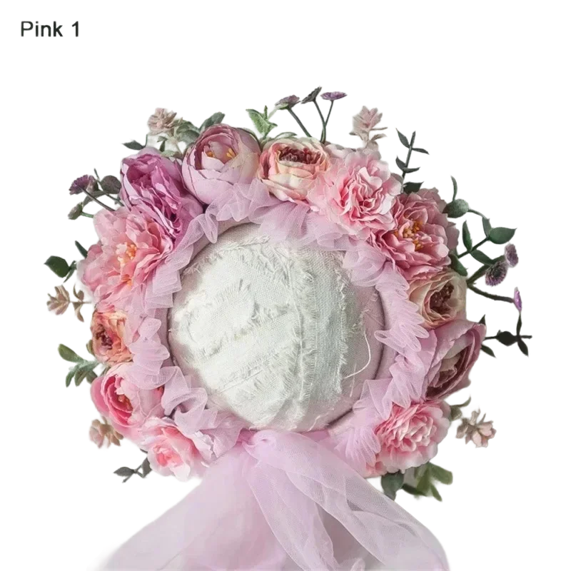 Newborn Photography Head Flower Photo Accessories Beautiful Hairpin Flower Cultural Modeling Photo Baby Photography Props