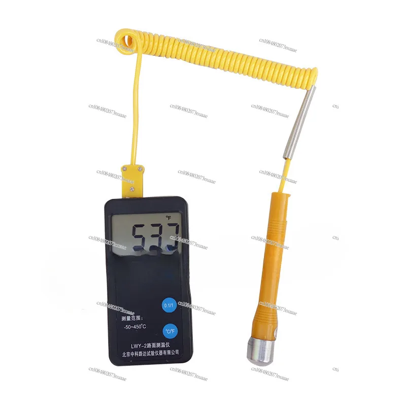 Pavement-Portable Thermometer, Temperature Measurement, Contact Deflector, Digital Display Surface, Thermometer