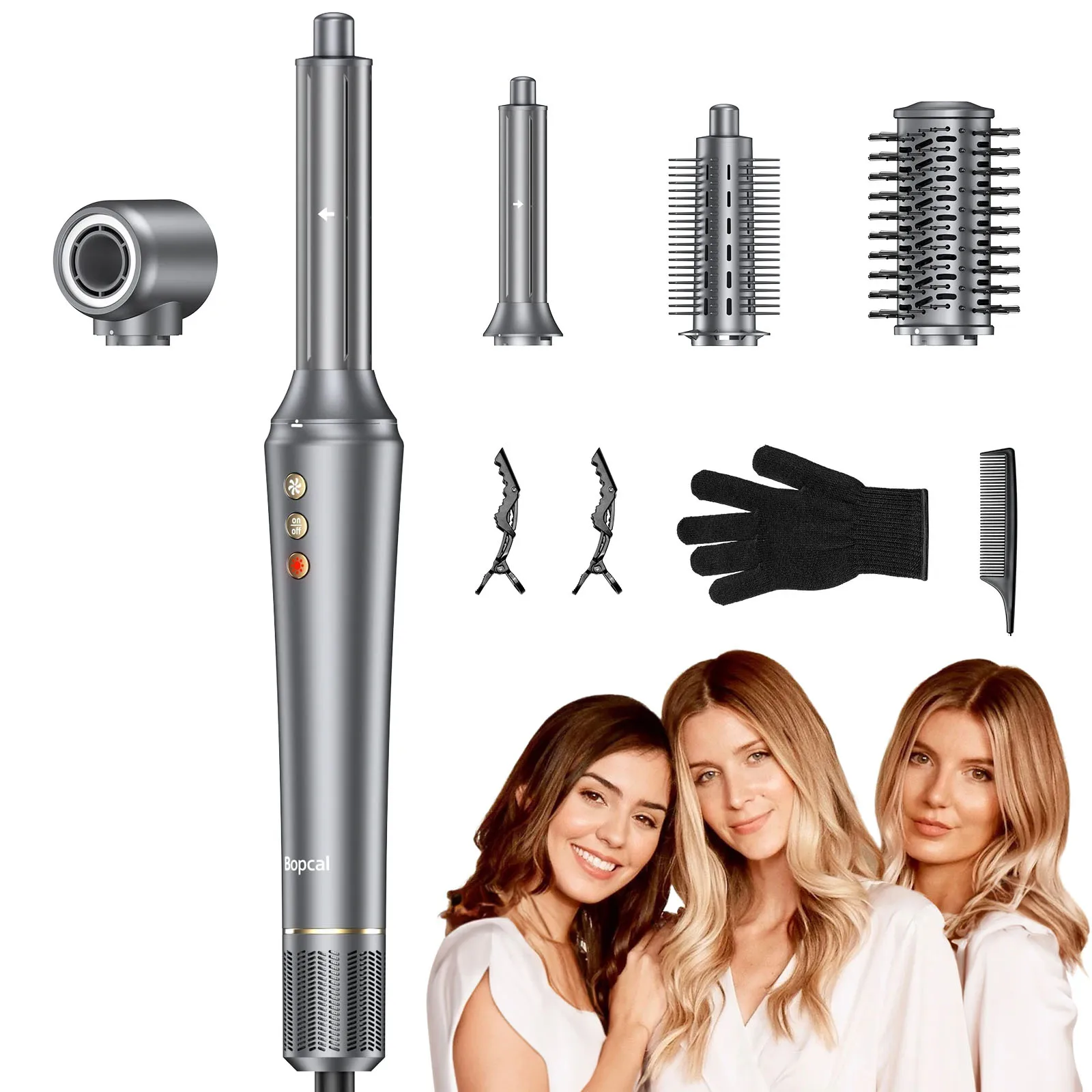 110000 RPM Hair Dryer Brush Brushless High Speed Hairdryer 5 in 1 Ionic Blow Dryer Hot Air Styling Comb Auto Hair Curler