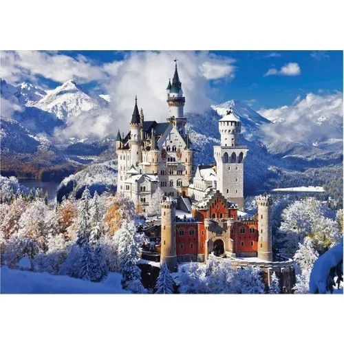 Puzz 68x48 cm White Castle Puzzle (1000 Piece)