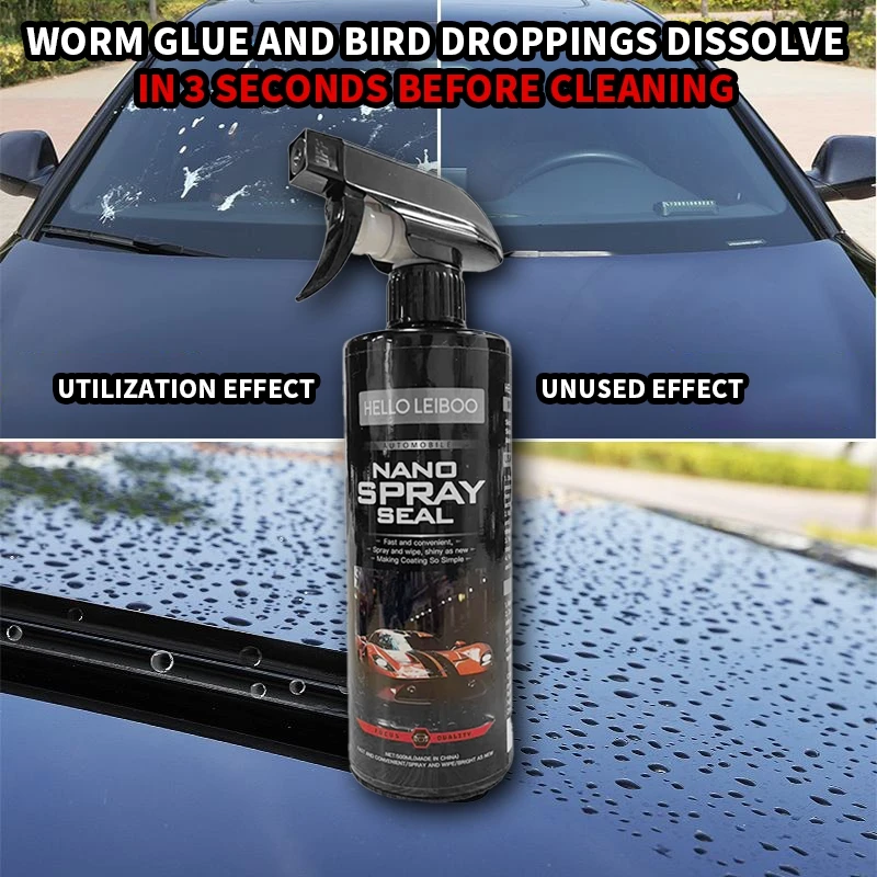 LEIBOO 10H Car Coating 500ML Nano Liquid Glass Plated Crystal Hydrophobic Waterproof Polishing Paint Hardness Car Polish Wax image 2