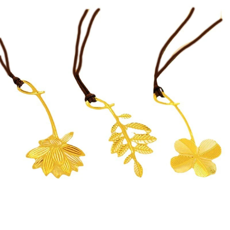 

Metal Bookmark With Lanyard And Plants Gold Creative Beautiful Metal Bookmarks Vintage Cute Metal Bookmarks For Teachers School