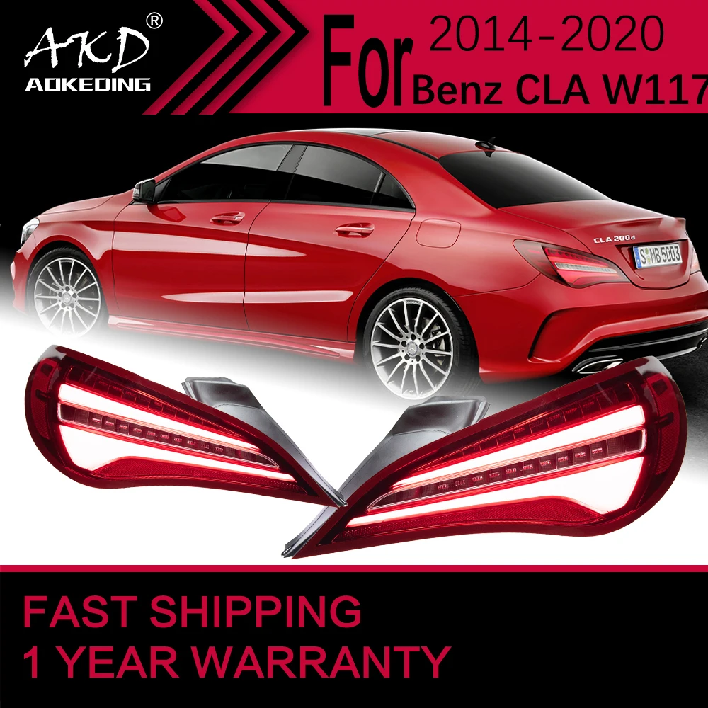 Car Lights for Benz W117 LED Tail Light 2014-2020 CLA200 CLA Rear Stop Lamp Brake Signal DRL Reverse Automotive Accessories