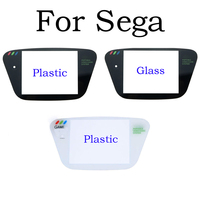 White Black Plastic&Glass Material Protective Screen Cover Lens Replacement for Sega Game Gear GG Lens Protector