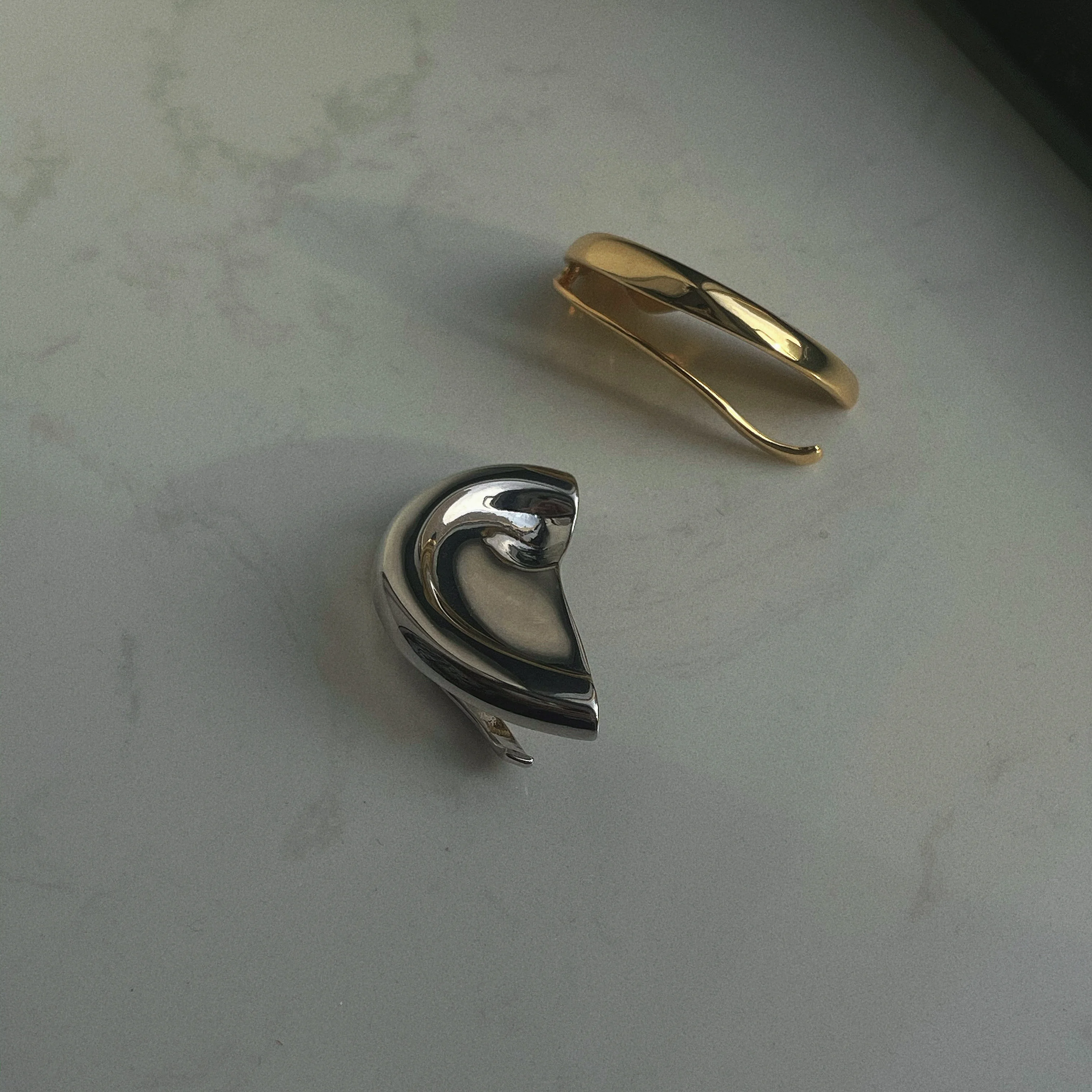 Punk Vintage Half Ear Contour Metal Ear Clip Stud Earrings For Women girls Ear Bones Clip Fashion Earring Jewelry Gift