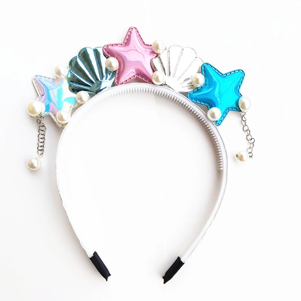 المحيط تحت عنوان عقال الأزرق حورية البحر نجمة البحر شل الشعر هوب زي الاكسسوارات حزب Hairwear المحيط تحت عنوان عقال #4