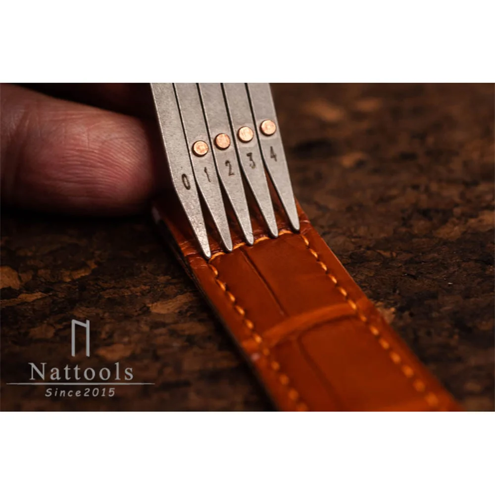 RCIDOS Nattools Stainless Steel Equal-distance Ruler,DIY Leather Watch Belt Making Tools Positioning Auxiliary Ruler,1pcs price