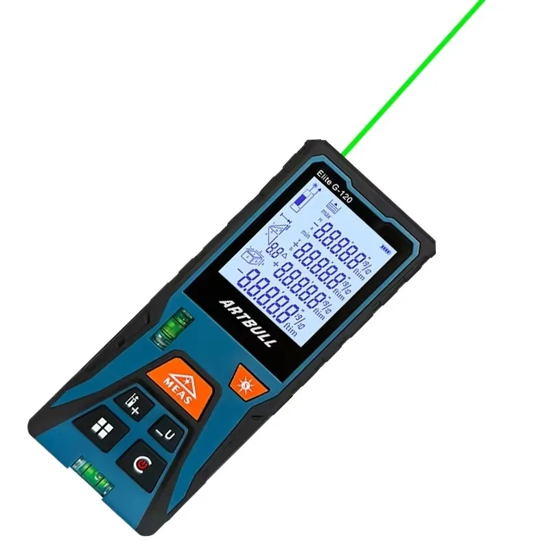 Handheld Mini Digital   Distance Meter 50m Industrial   Rangefinder Sight Measure Tool with LCD Backlight