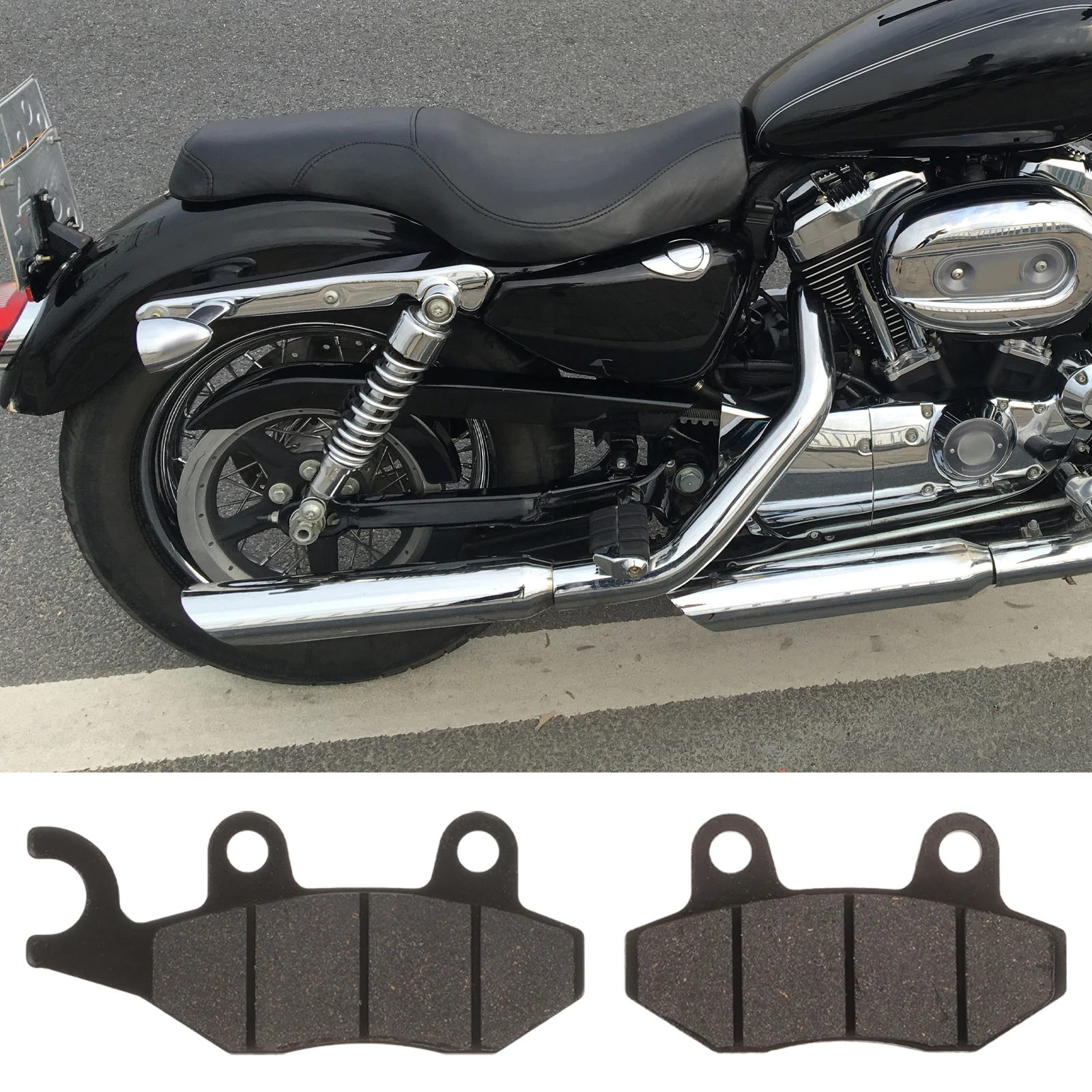 

Set Disc Accessories Motorcycle ATV Scooter Durable Heat Resistant Replacement Easy Installation Compatible Most Bikes Front