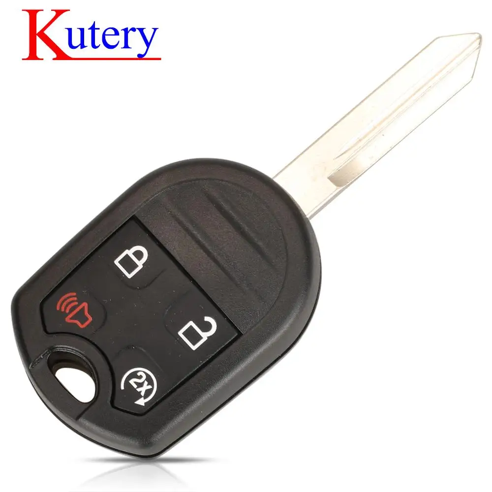 jingyuqin Remote Car Key Shell For Ford C-Max F350 Escape Fiesta F150 Mustang Fit Mazda Uncut HU101 FO38 Blade Replace