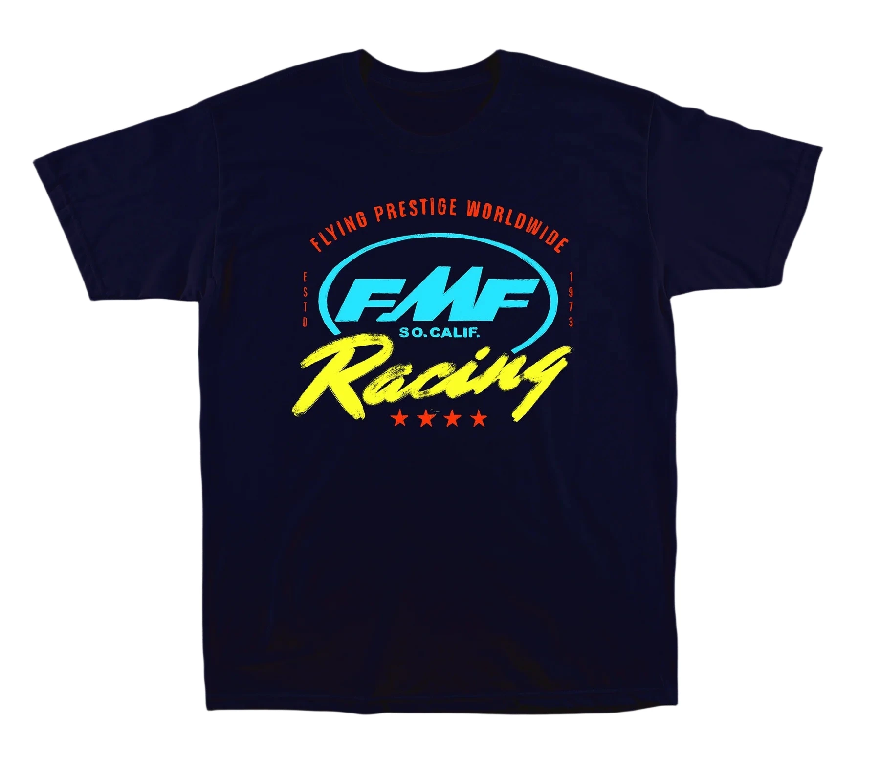 

2025 Summer Men's T-Shirt FMF Racing Printing Cotton Tees Short Sleeve Trend Brand T-shirt Sports Tops Streetwear Men's Clothing