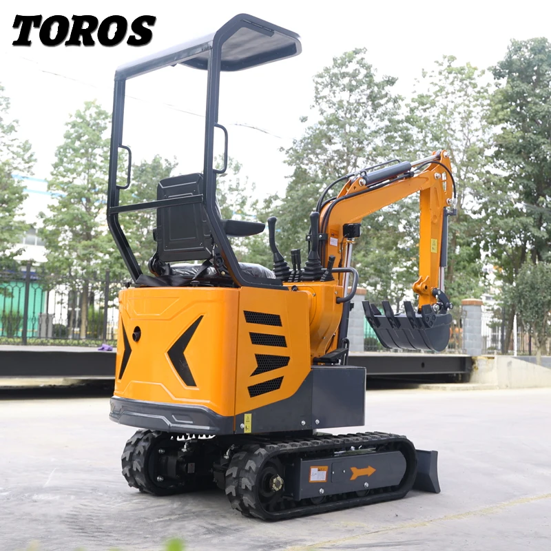 Side Swing Function 1 TON Mini Excavator With EURO V Emission Engine Machinery