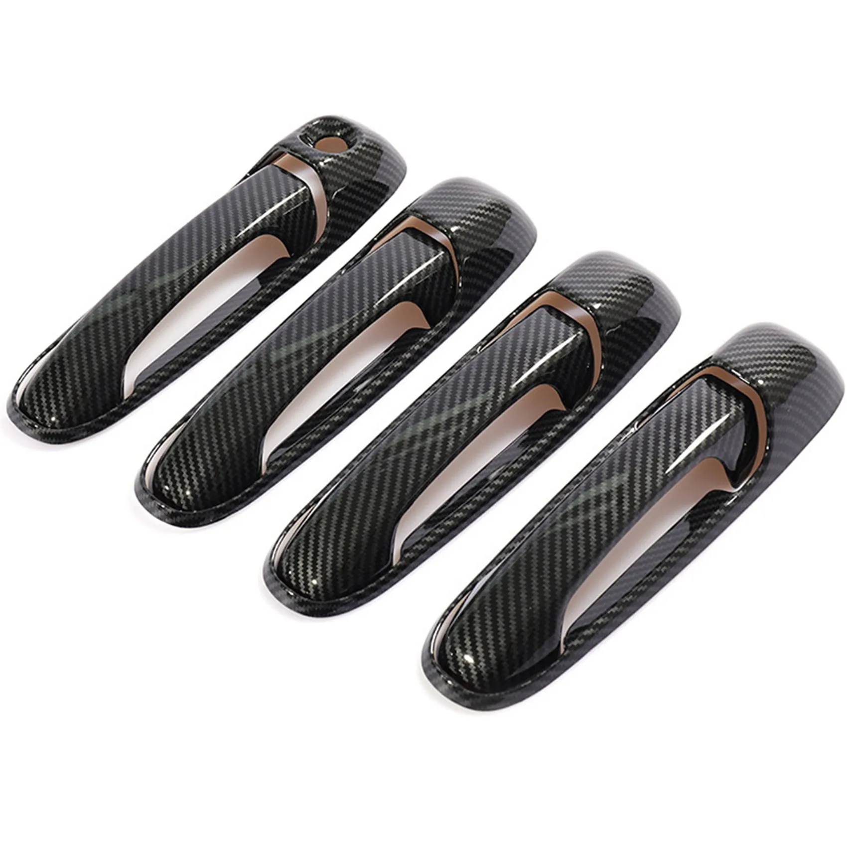 8Pcs Car Exterior Door Handles 4 Door Handle Covers for Dodge Ram 1500 2500 3500 4500 5500 2002-2008 Carbon